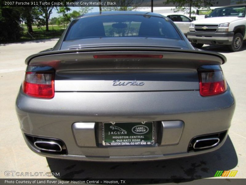 Meteor Grey Metallic / Black 2007 Porsche 911 Turbo Coupe