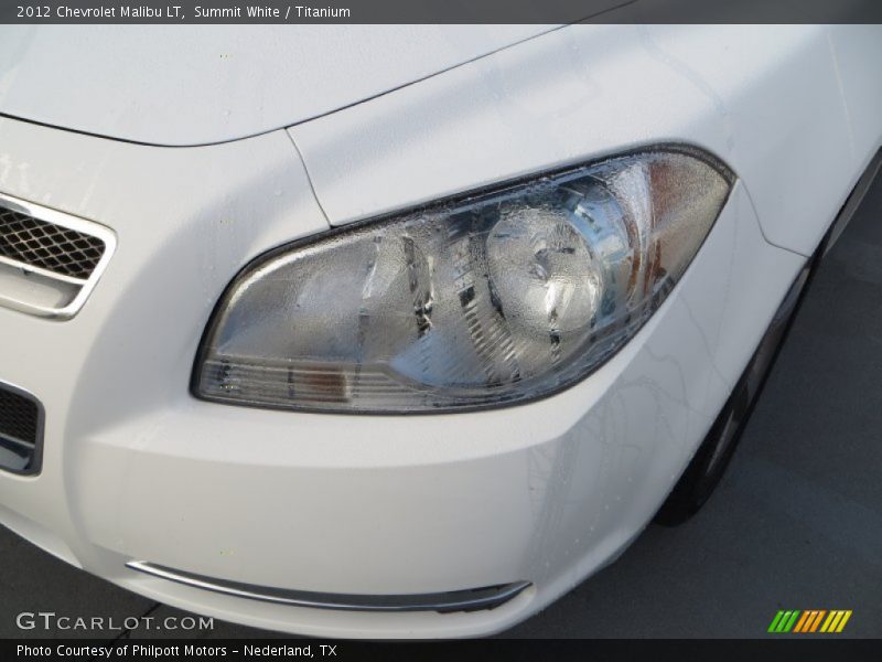 Summit White / Titanium 2012 Chevrolet Malibu LT