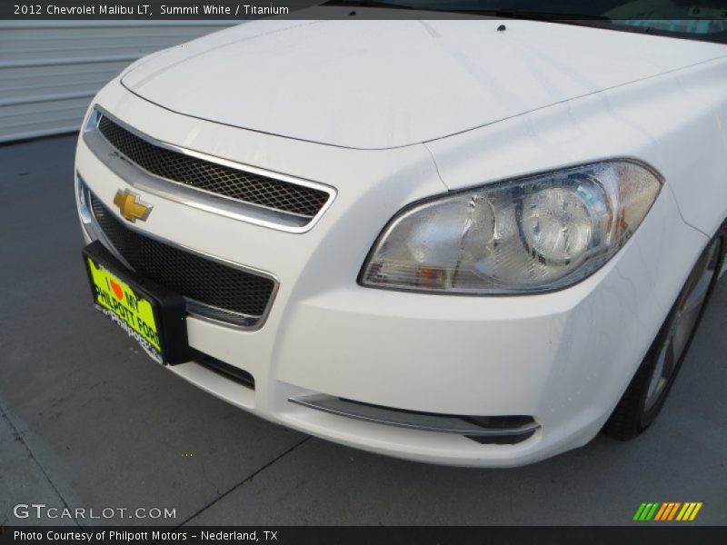 Summit White / Titanium 2012 Chevrolet Malibu LT