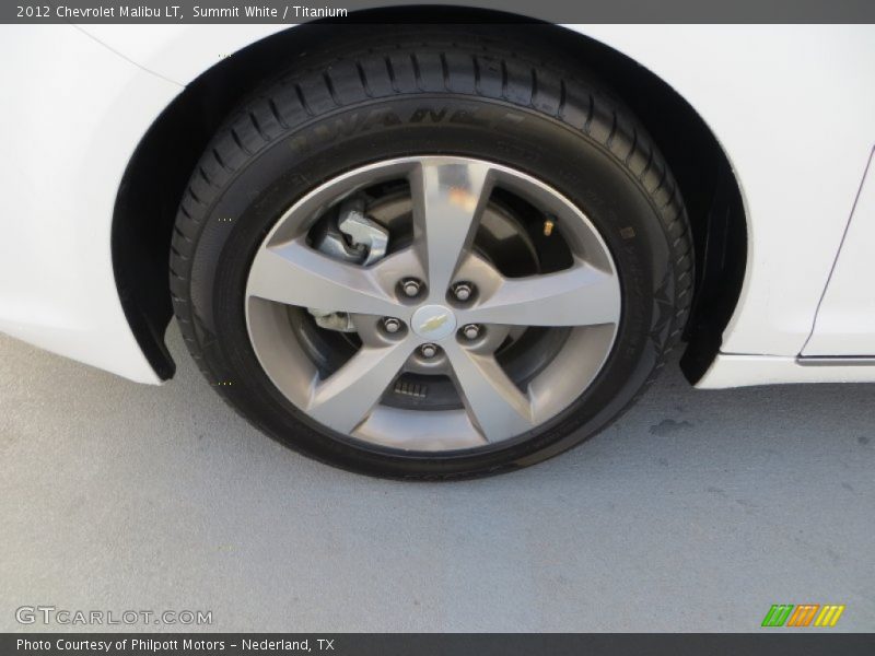 Summit White / Titanium 2012 Chevrolet Malibu LT