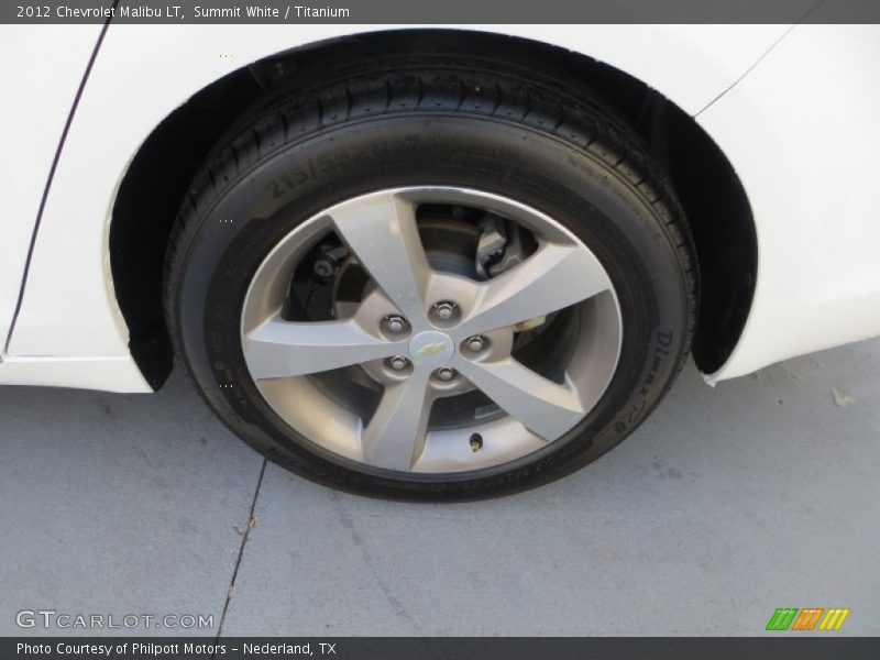 Summit White / Titanium 2012 Chevrolet Malibu LT