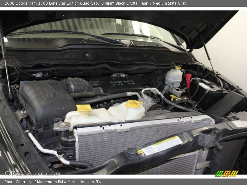 Brilliant Black Crystal Pearl / Medium Slate Gray 2008 Dodge Ram 1500 Lone Star Edition Quad Cab