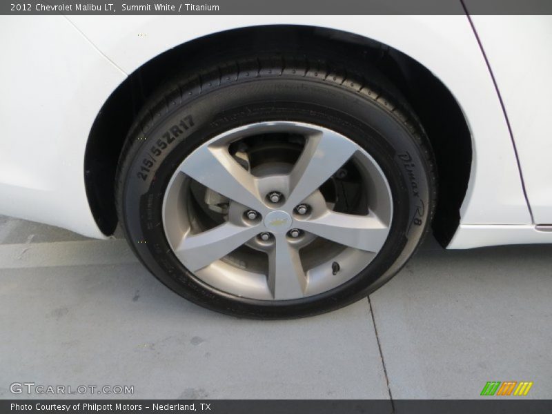 Summit White / Titanium 2012 Chevrolet Malibu LT
