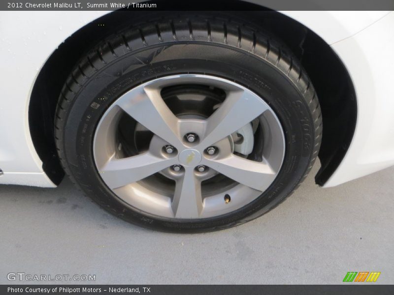 Summit White / Titanium 2012 Chevrolet Malibu LT