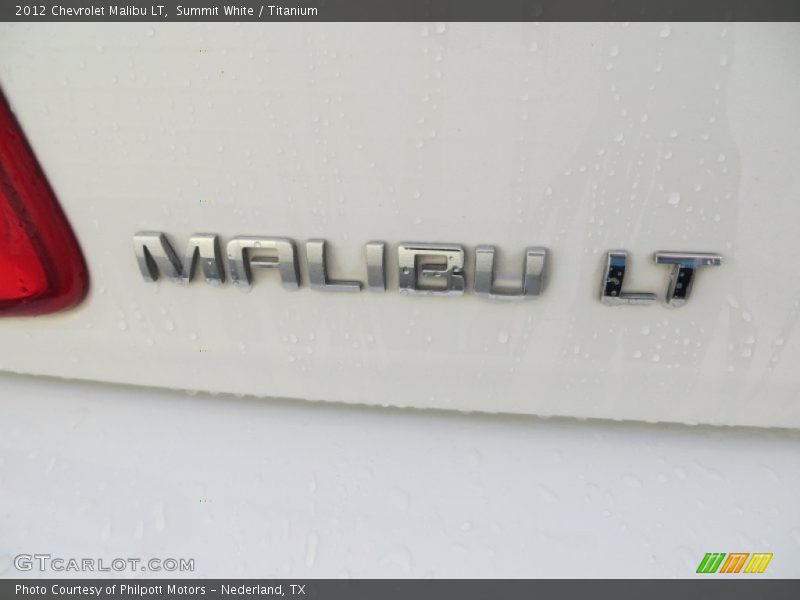 Summit White / Titanium 2012 Chevrolet Malibu LT