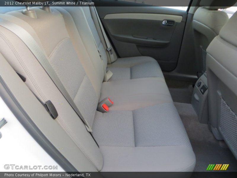 Summit White / Titanium 2012 Chevrolet Malibu LT