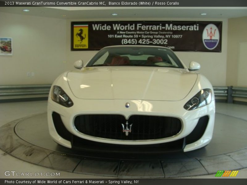 Bianco Eldorado (White) / Rosso Corallo 2013 Maserati GranTurismo Convertible GranCabrio MC