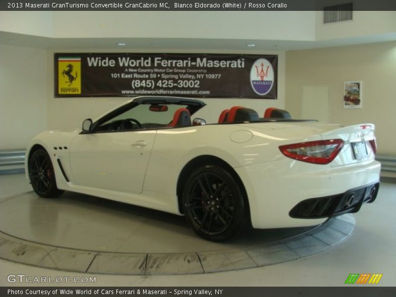 Bianco Eldorado (White) / Rosso Corallo 2013 Maserati GranTurismo Convertible GranCabrio MC