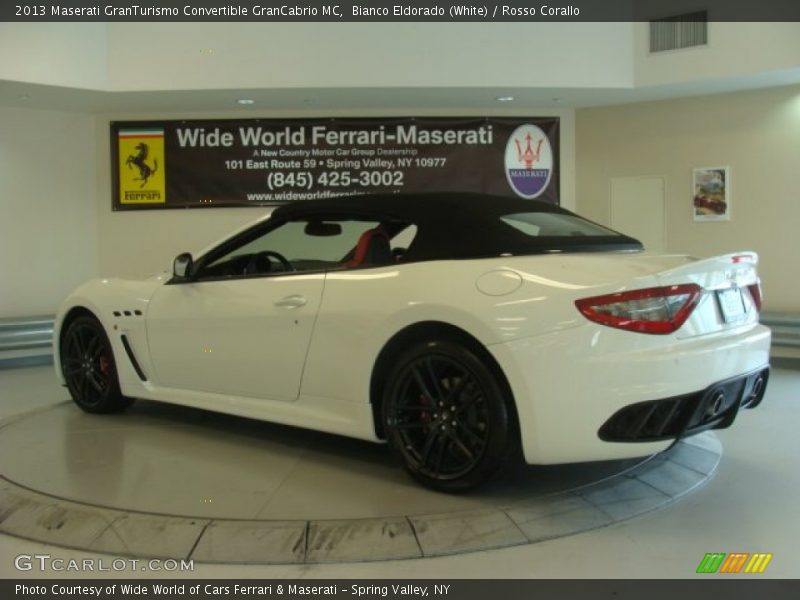 Bianco Eldorado (White) / Rosso Corallo 2013 Maserati GranTurismo Convertible GranCabrio MC