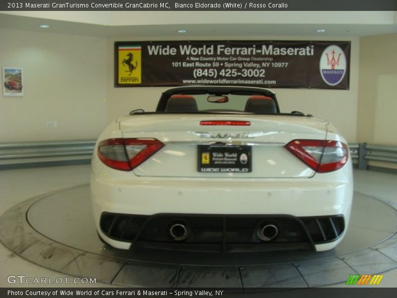 Bianco Eldorado (White) / Rosso Corallo 2013 Maserati GranTurismo Convertible GranCabrio MC