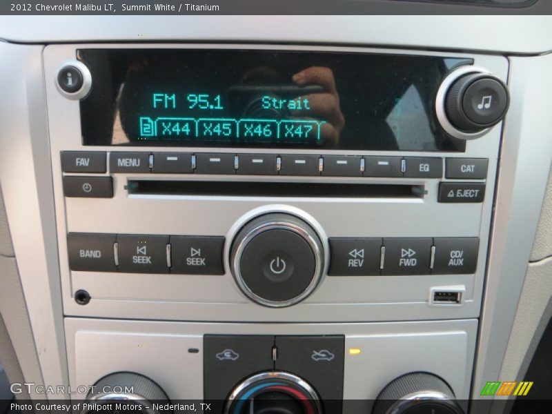 Summit White / Titanium 2012 Chevrolet Malibu LT