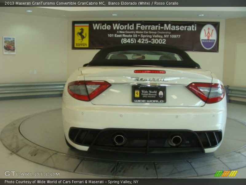 Bianco Eldorado (White) / Rosso Corallo 2013 Maserati GranTurismo Convertible GranCabrio MC