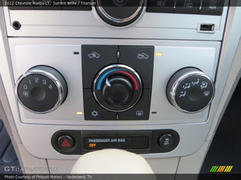 Summit White / Titanium 2012 Chevrolet Malibu LT