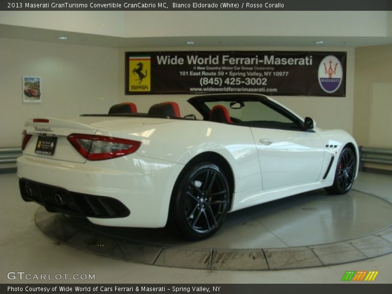 Bianco Eldorado (White) / Rosso Corallo 2013 Maserati GranTurismo Convertible GranCabrio MC