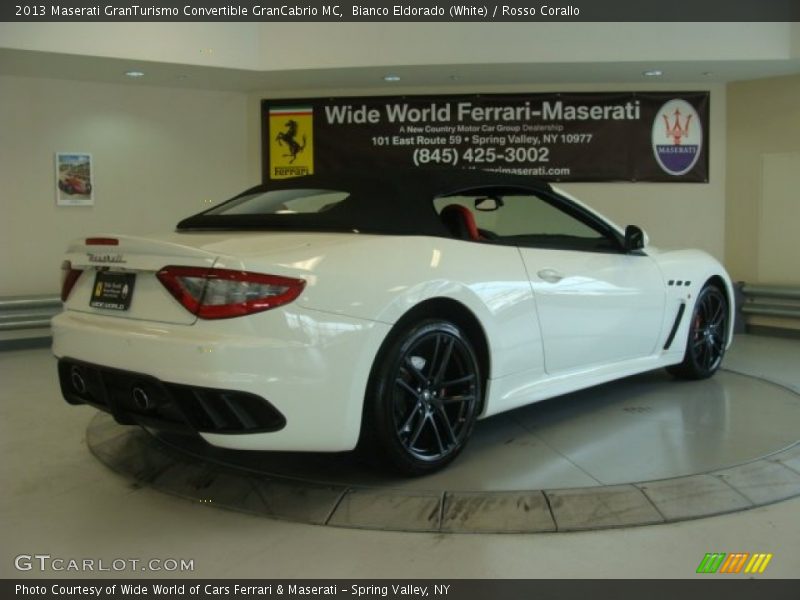 Bianco Eldorado (White) / Rosso Corallo 2013 Maserati GranTurismo Convertible GranCabrio MC