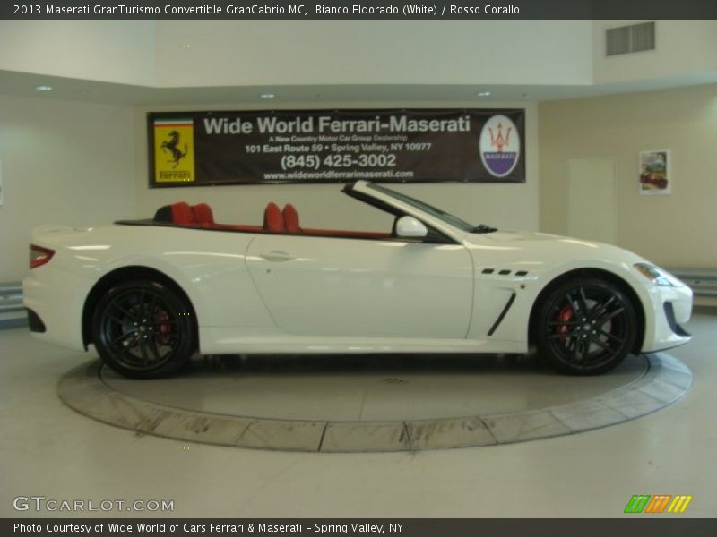 Bianco Eldorado (White) / Rosso Corallo 2013 Maserati GranTurismo Convertible GranCabrio MC