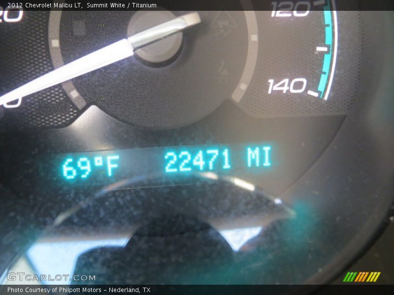 Summit White / Titanium 2012 Chevrolet Malibu LT