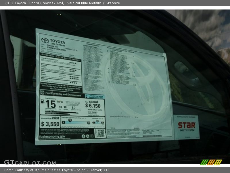 Nautical Blue Metallic / Graphite 2013 Toyota Tundra CrewMax 4x4