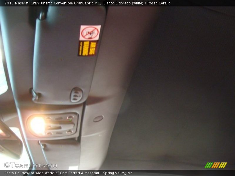 Bianco Eldorado (White) / Rosso Corallo 2013 Maserati GranTurismo Convertible GranCabrio MC