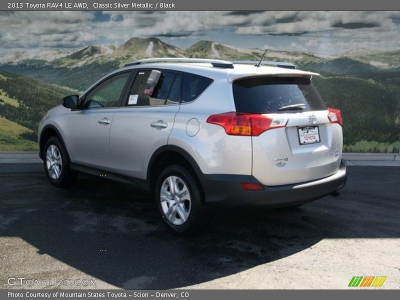 Classic Silver Metallic / Black 2013 Toyota RAV4 LE AWD