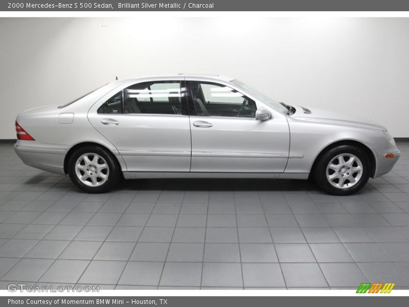 Brilliant Silver Metallic / Charcoal 2000 Mercedes-Benz S 500 Sedan