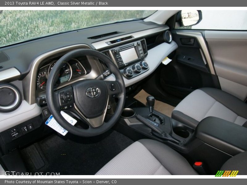 Classic Silver Metallic / Black 2013 Toyota RAV4 LE AWD