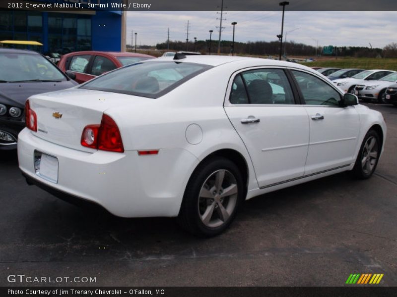 Summit White / Ebony 2012 Chevrolet Malibu LT