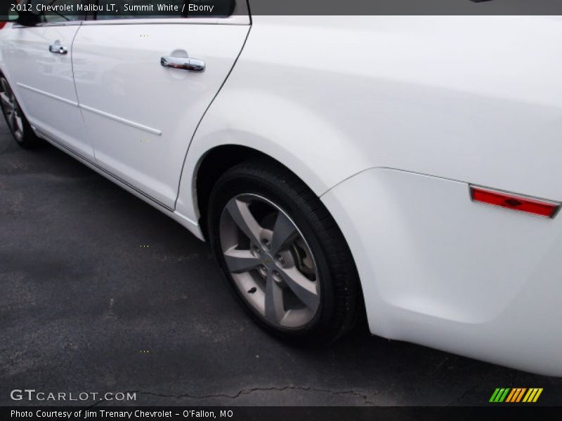 Summit White / Ebony 2012 Chevrolet Malibu LT