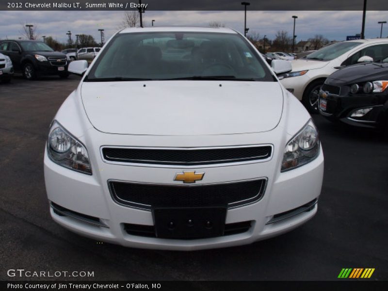 Summit White / Ebony 2012 Chevrolet Malibu LT