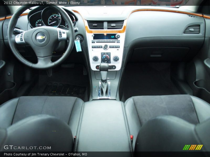 Summit White / Ebony 2012 Chevrolet Malibu LT