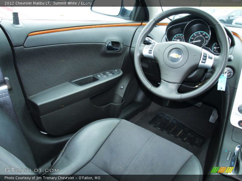 Summit White / Ebony 2012 Chevrolet Malibu LT