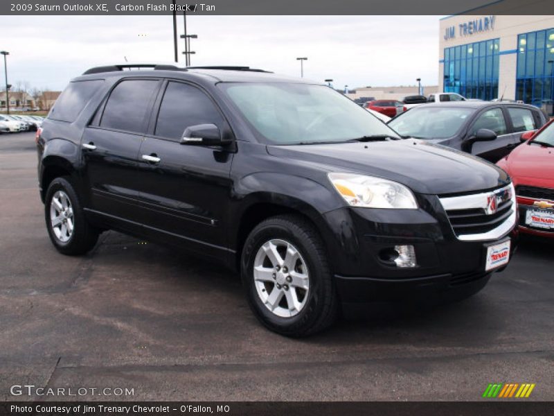 Carbon Flash Black / Tan 2009 Saturn Outlook XE