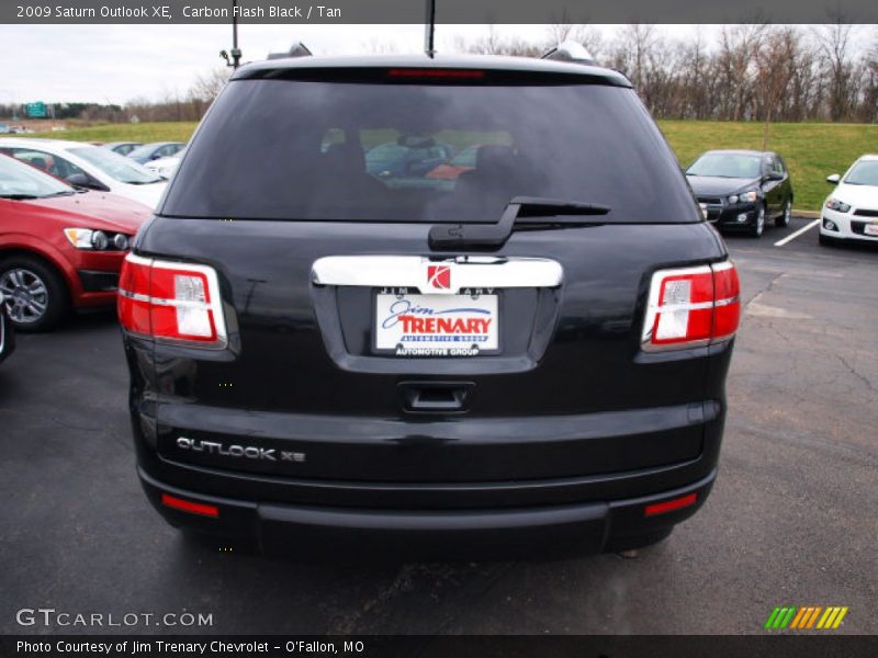 Carbon Flash Black / Tan 2009 Saturn Outlook XE
