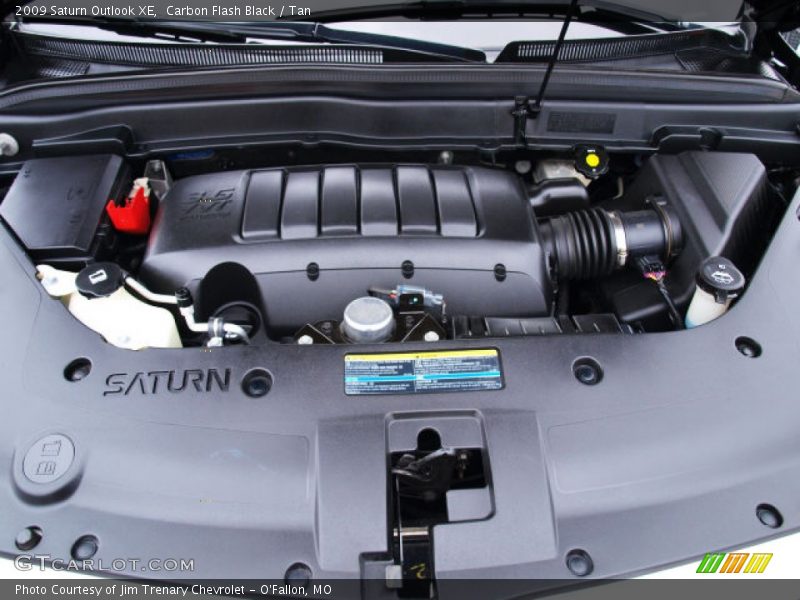 Carbon Flash Black / Tan 2009 Saturn Outlook XE