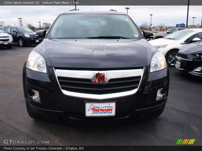Carbon Flash Black / Tan 2009 Saturn Outlook XE
