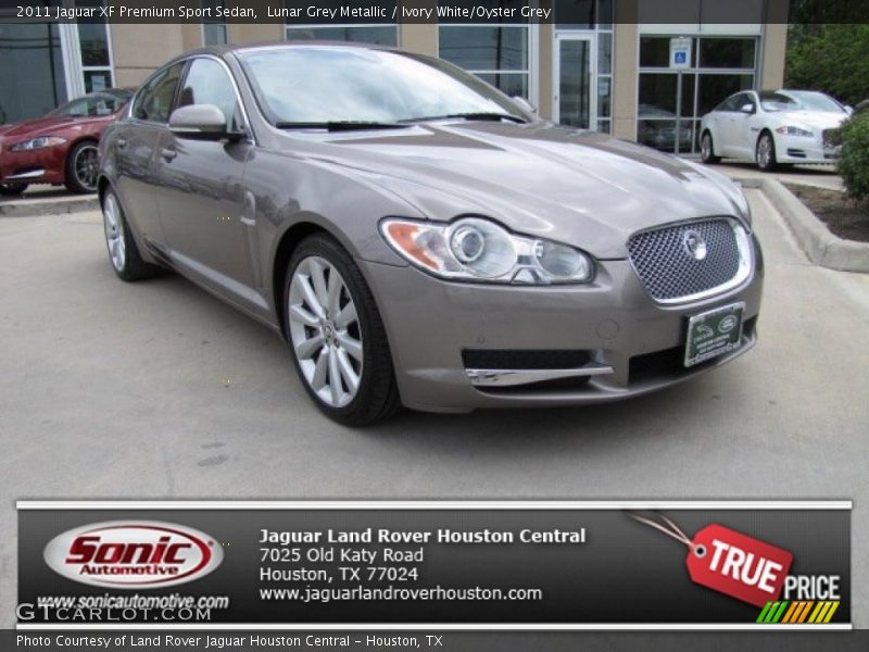 Lunar Grey Metallic / Ivory White/Oyster Grey 2011 Jaguar XF Premium Sport Sedan