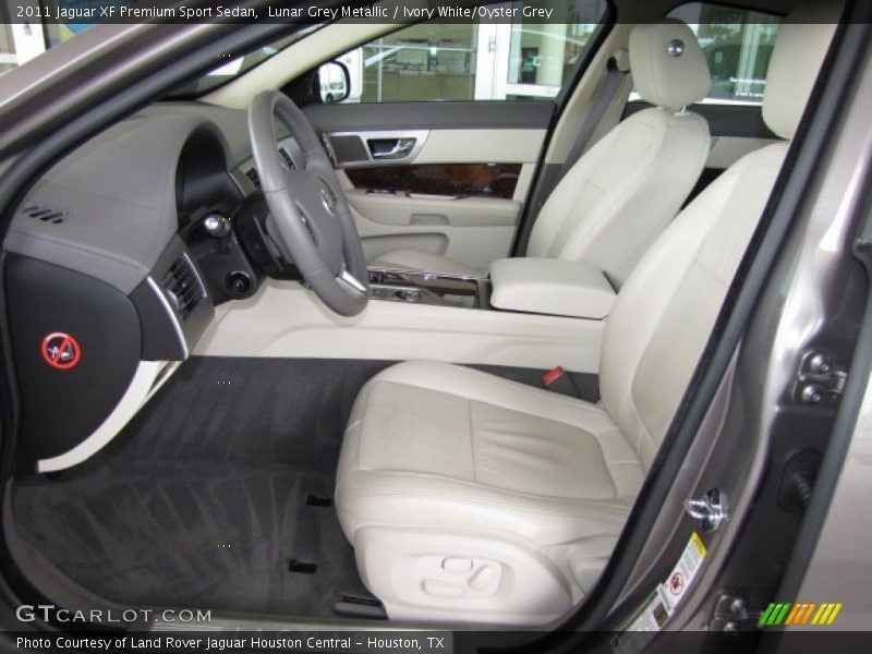 2011 XF Premium Sport Sedan Ivory White/Oyster Grey Interior