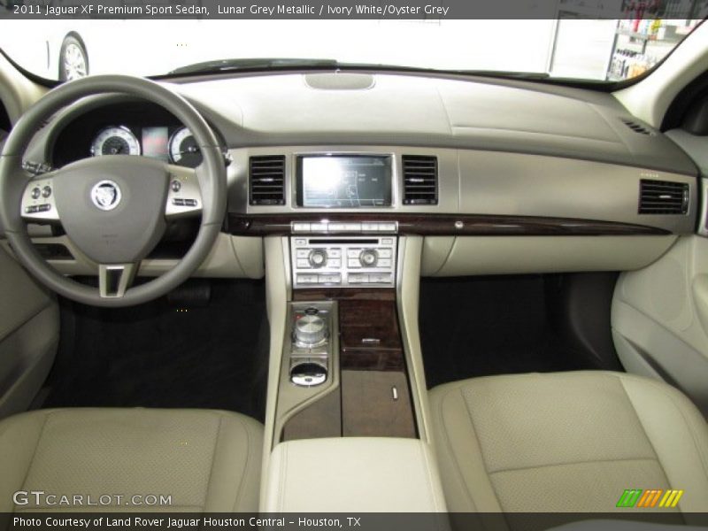 Lunar Grey Metallic / Ivory White/Oyster Grey 2011 Jaguar XF Premium Sport Sedan