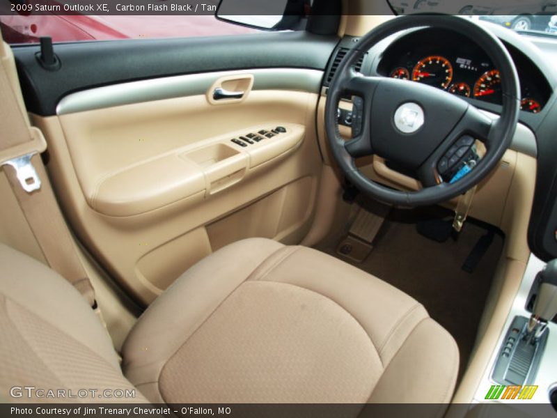 Carbon Flash Black / Tan 2009 Saturn Outlook XE