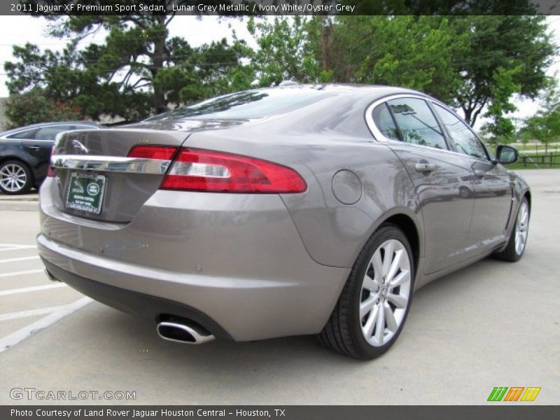 Lunar Grey Metallic / Ivory White/Oyster Grey 2011 Jaguar XF Premium Sport Sedan