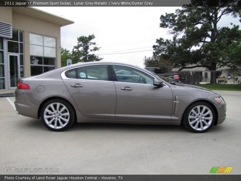 Lunar Grey Metallic / Ivory White/Oyster Grey 2011 Jaguar XF Premium Sport Sedan