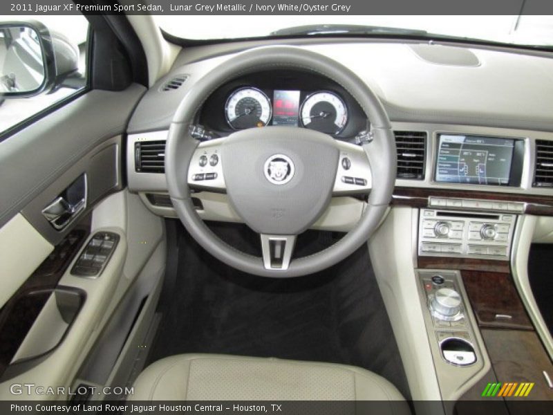 Lunar Grey Metallic / Ivory White/Oyster Grey 2011 Jaguar XF Premium Sport Sedan
