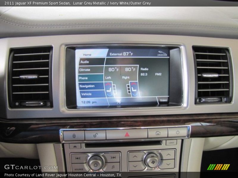 Lunar Grey Metallic / Ivory White/Oyster Grey 2011 Jaguar XF Premium Sport Sedan