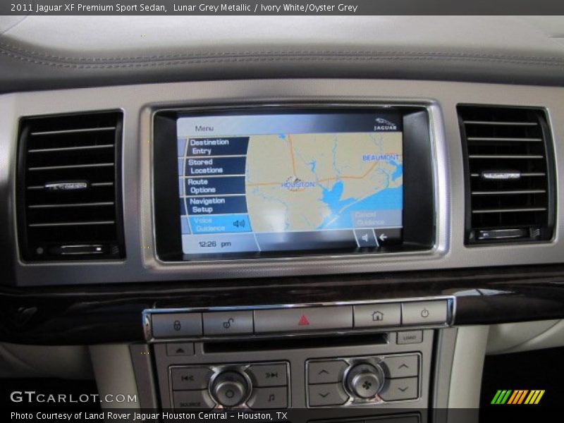 Lunar Grey Metallic / Ivory White/Oyster Grey 2011 Jaguar XF Premium Sport Sedan