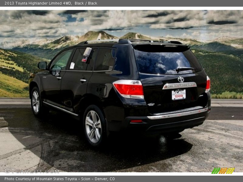 Black / Black 2013 Toyota Highlander Limited 4WD