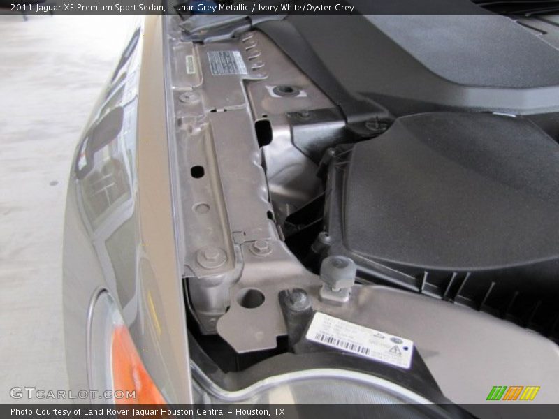 Lunar Grey Metallic / Ivory White/Oyster Grey 2011 Jaguar XF Premium Sport Sedan