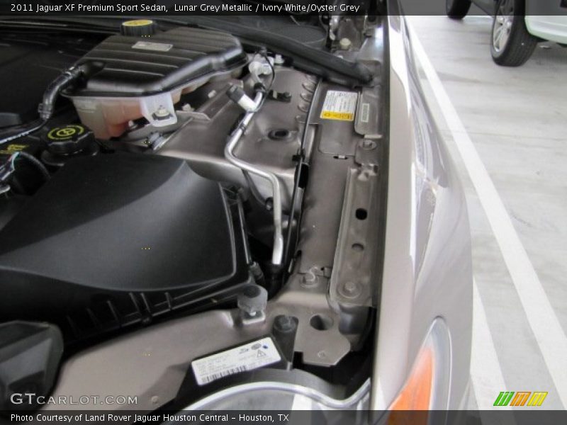 Lunar Grey Metallic / Ivory White/Oyster Grey 2011 Jaguar XF Premium Sport Sedan