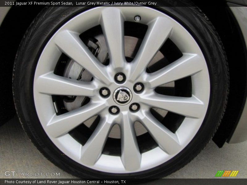 Lunar Grey Metallic / Ivory White/Oyster Grey 2011 Jaguar XF Premium Sport Sedan