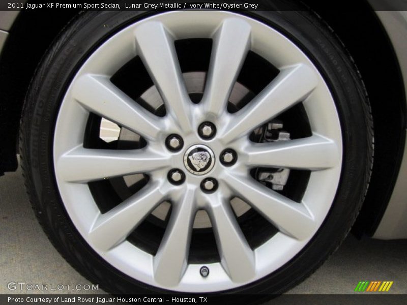 Lunar Grey Metallic / Ivory White/Oyster Grey 2011 Jaguar XF Premium Sport Sedan