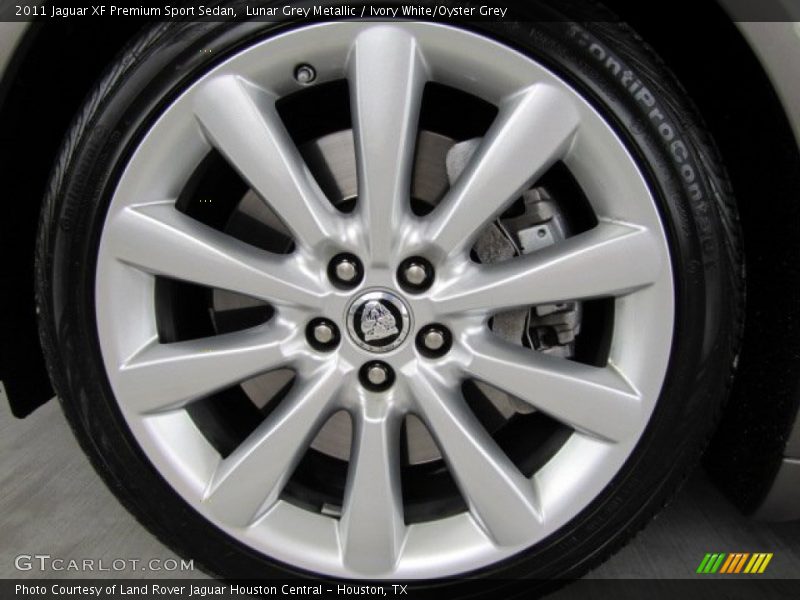 Lunar Grey Metallic / Ivory White/Oyster Grey 2011 Jaguar XF Premium Sport Sedan